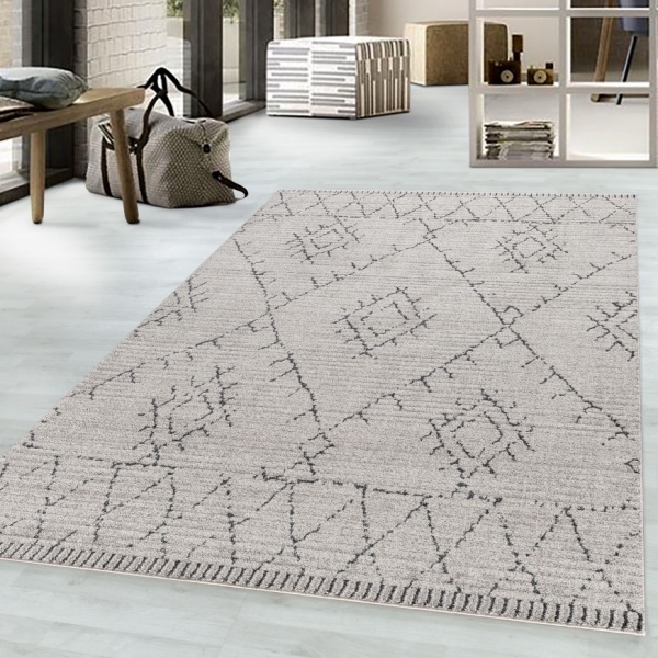 Beige Berber Design Rug for Living Room and Bedroom